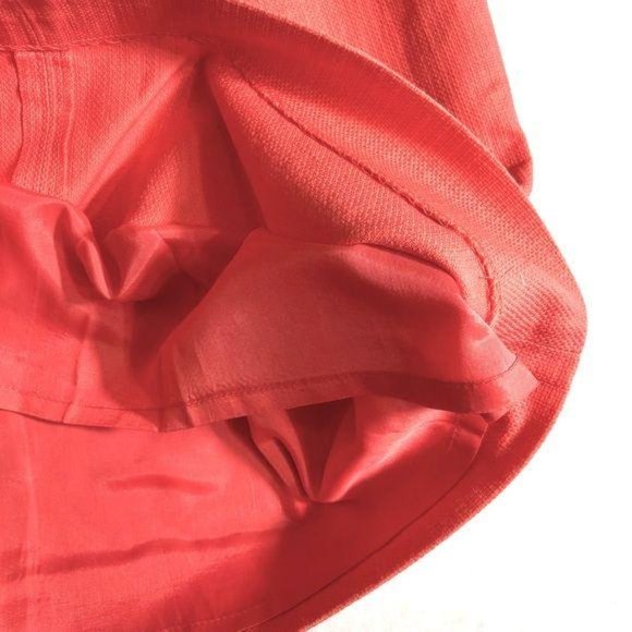 J. Crew Coral Sleeveless Cotton Shift Dress 2 - Picture 5 of 6